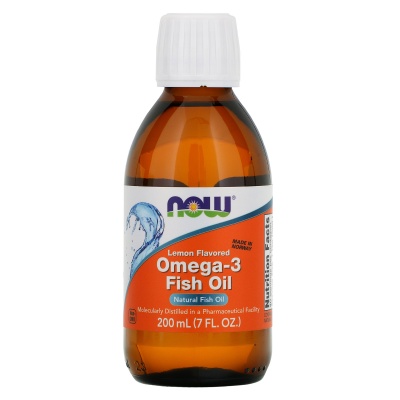  NOW Omega-3 Fish Oil Lemon 200 