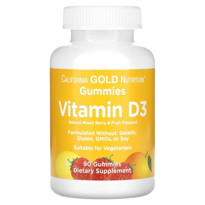  California Gold Nutrition GUMMIES Vitamin D3 90 